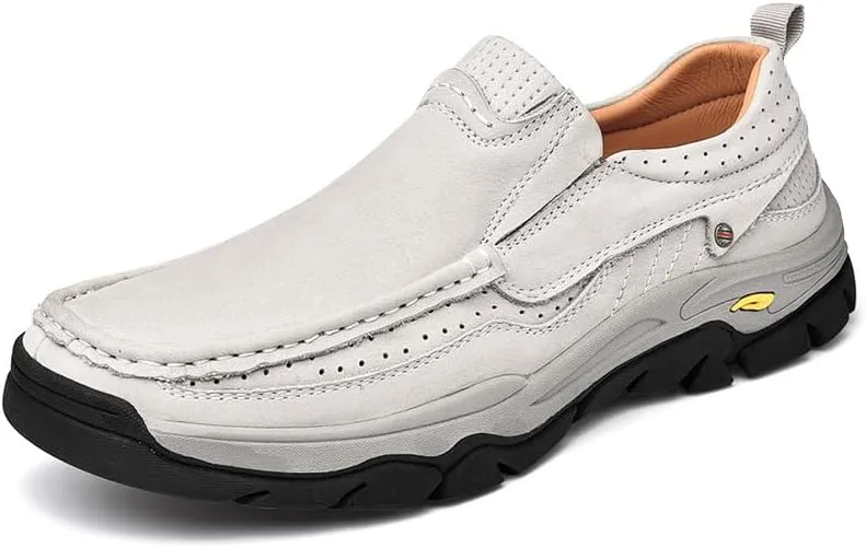 Asifn Mens Fashion Loafers Outdoor Casual Hiking Shoes Lightweight Non-Slip Driving Shoes Daily Office Shoes
