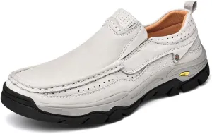 Asifn Mens Fashion Loafers Outdoor Casual Hiking Shoes Lightweight Non-Slip Driving Shoes Daily Office Shoes