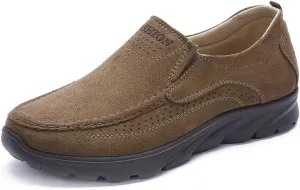 Asifn Mens Non-Slip Loafers Comfortable Casual Walking Shoes Flat Outdoor Shoes Lightweight Soft Office Shoes