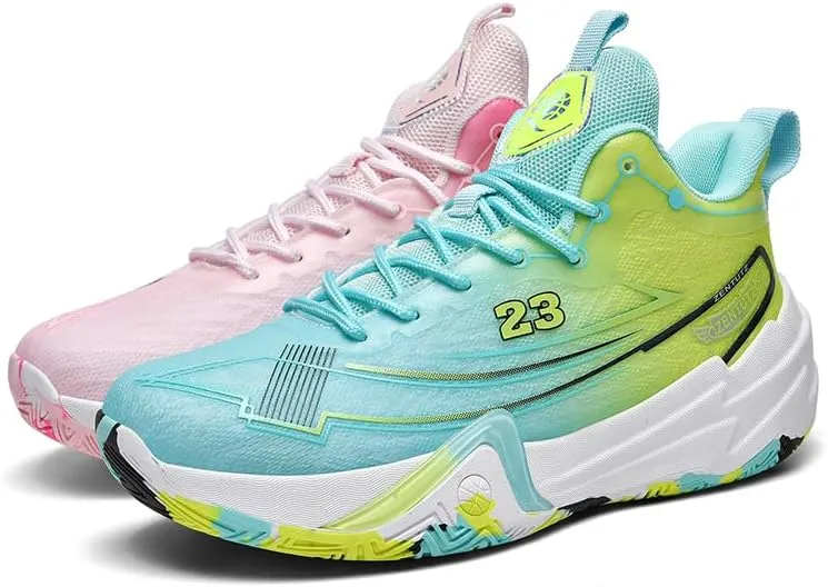 Basketball Shoes for Women and Men, Lightweight Non Slip Outdoor Sports Fashion Sneakers