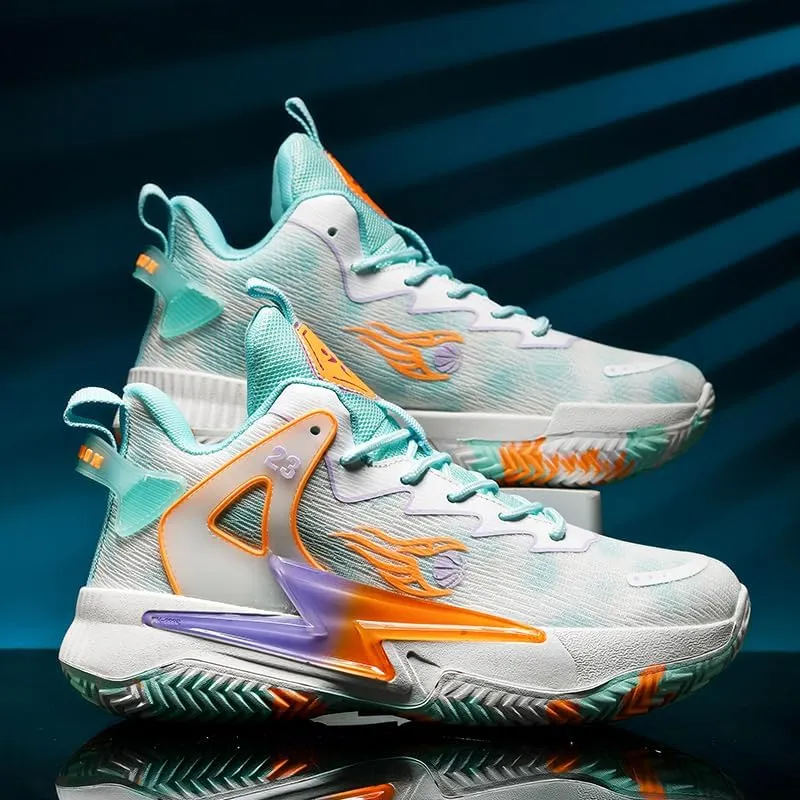 Basketball Shoes for Womens and Mens, Breathable Non Slip Outdoor Casual Unisex-Adult Fashion Sneakers