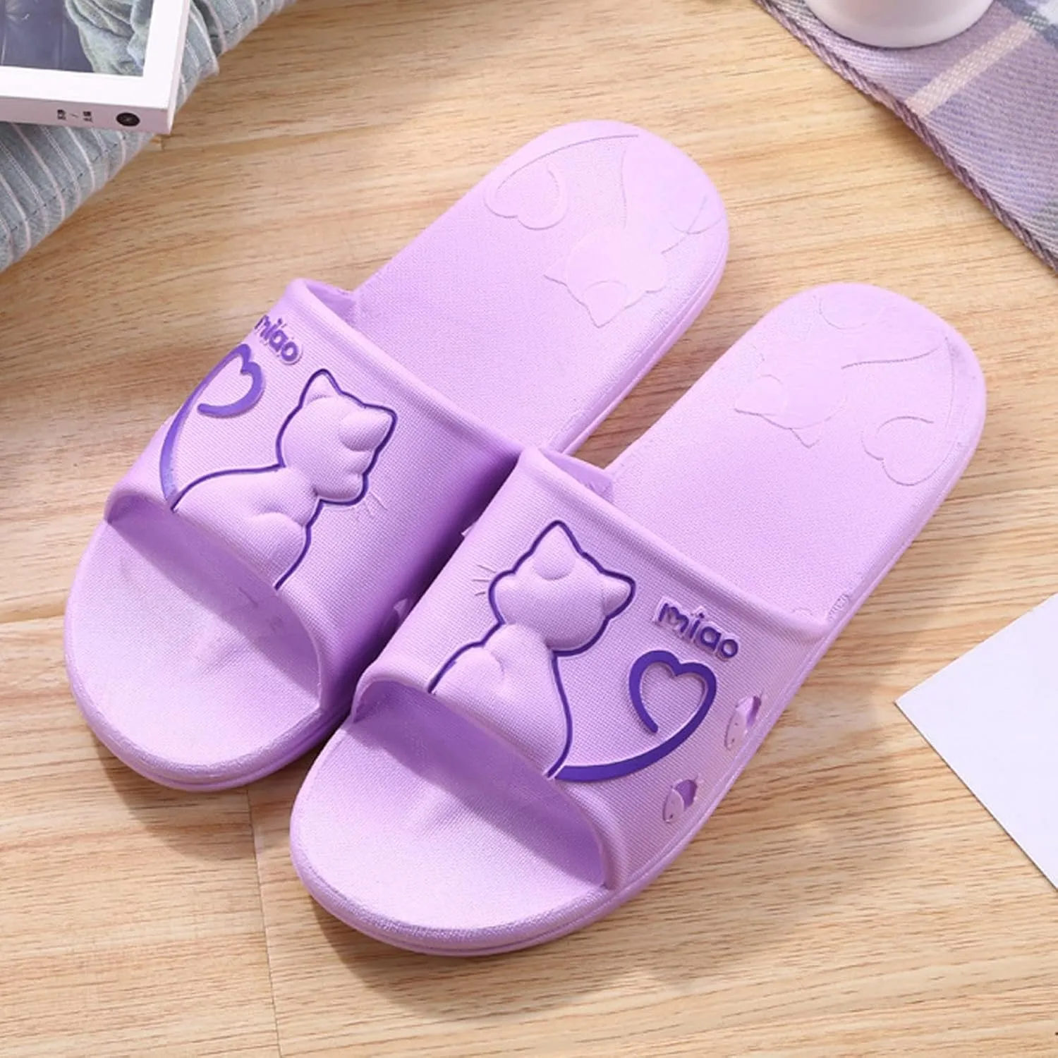 Bath Slippers Women and Men Indoor Slipper Womens Cloud Slides Pillow Slippers Dry Quickly Drainage Hole Non Slip