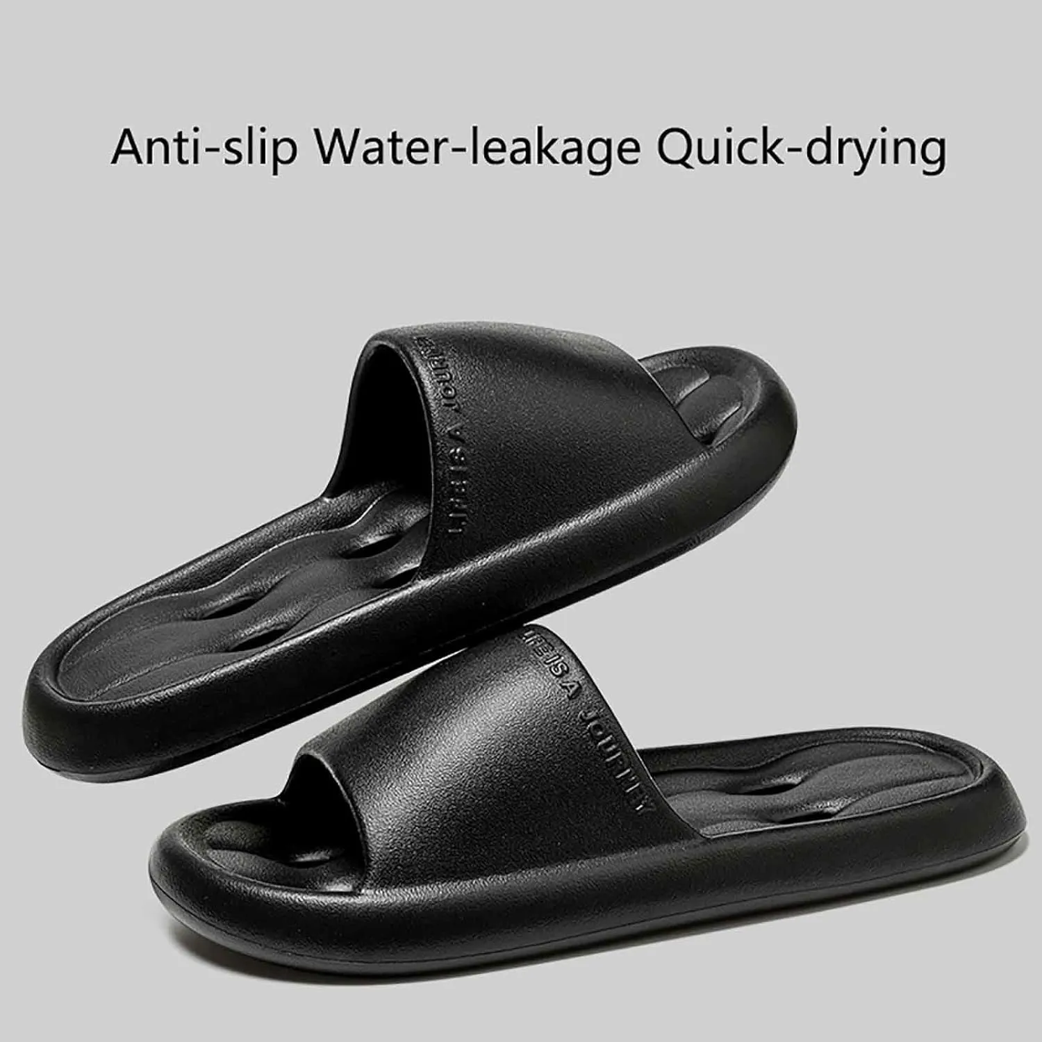 Bath Slippers Womens Bathroom Slipper Women and Men Pillow Slippers Shower Shoes Open Toe Non-Slip Quick Drying