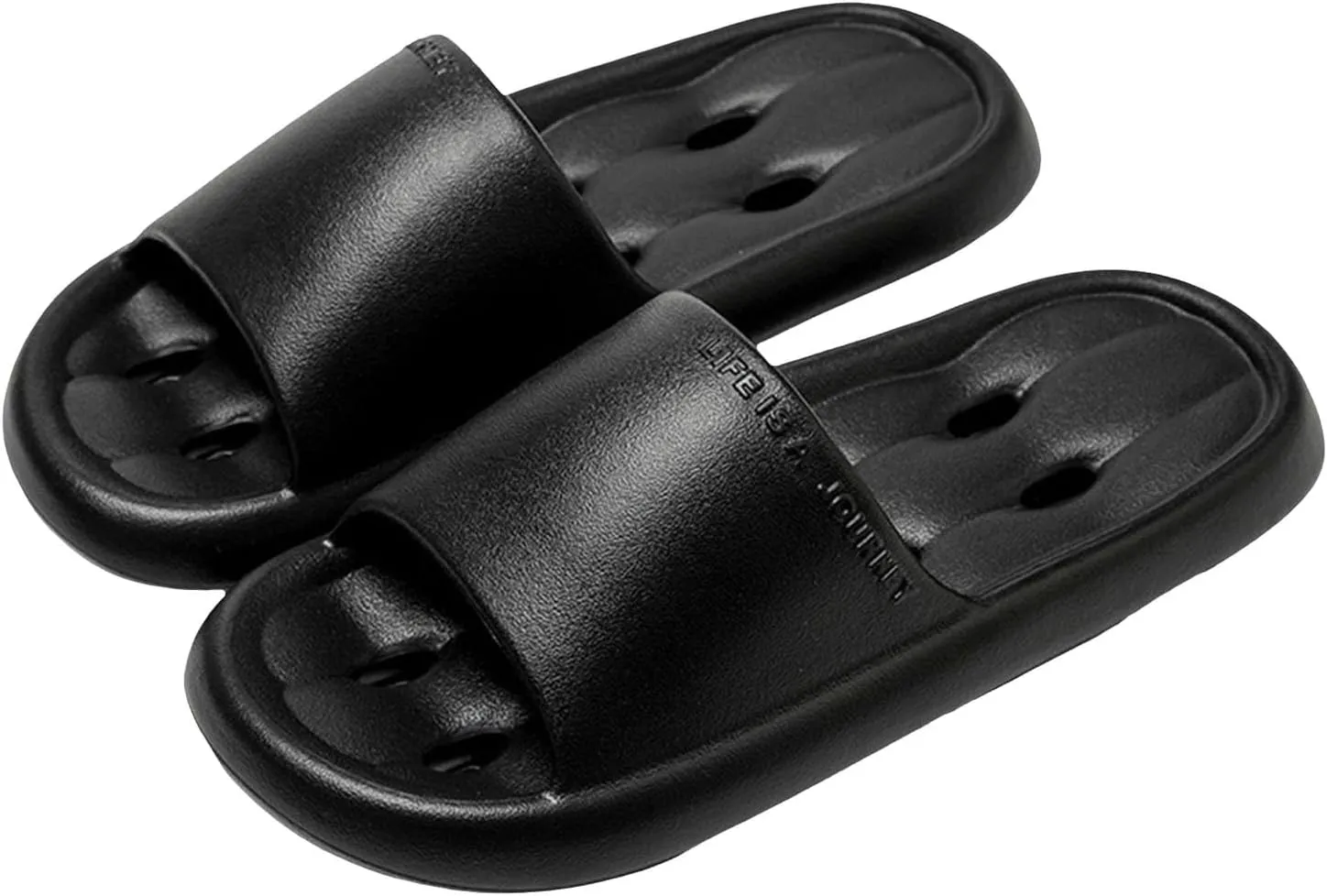 Bath Slippers Womens Bathroom Slipper Women and Men Pillow Slippers Shower Shoes Open Toe Non-Slip Quick Drying