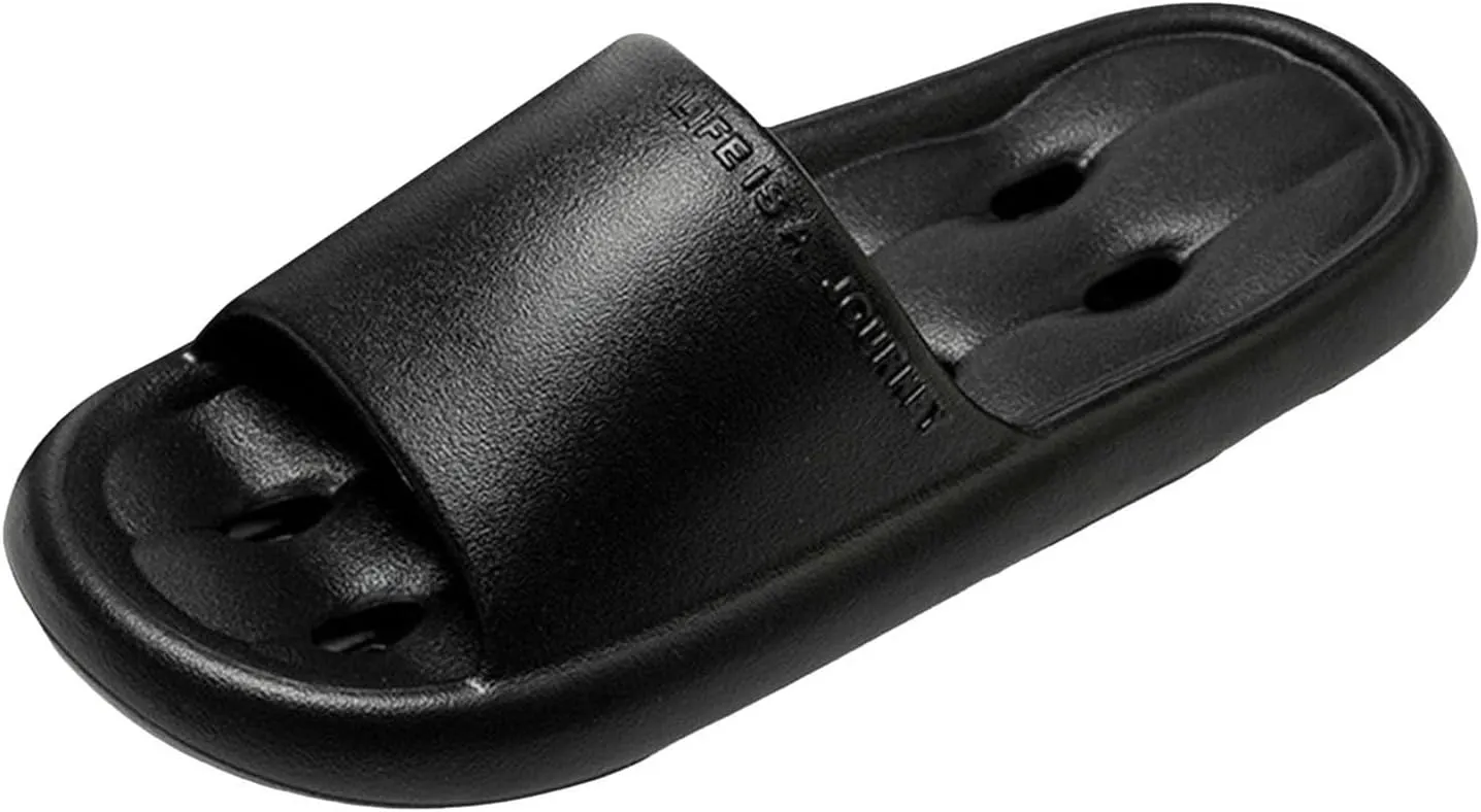 Bath Slippers Womens Bathroom Slipper Women and Men Pillow Slippers Shower Shoes Open Toe Non-Slip Quick Drying