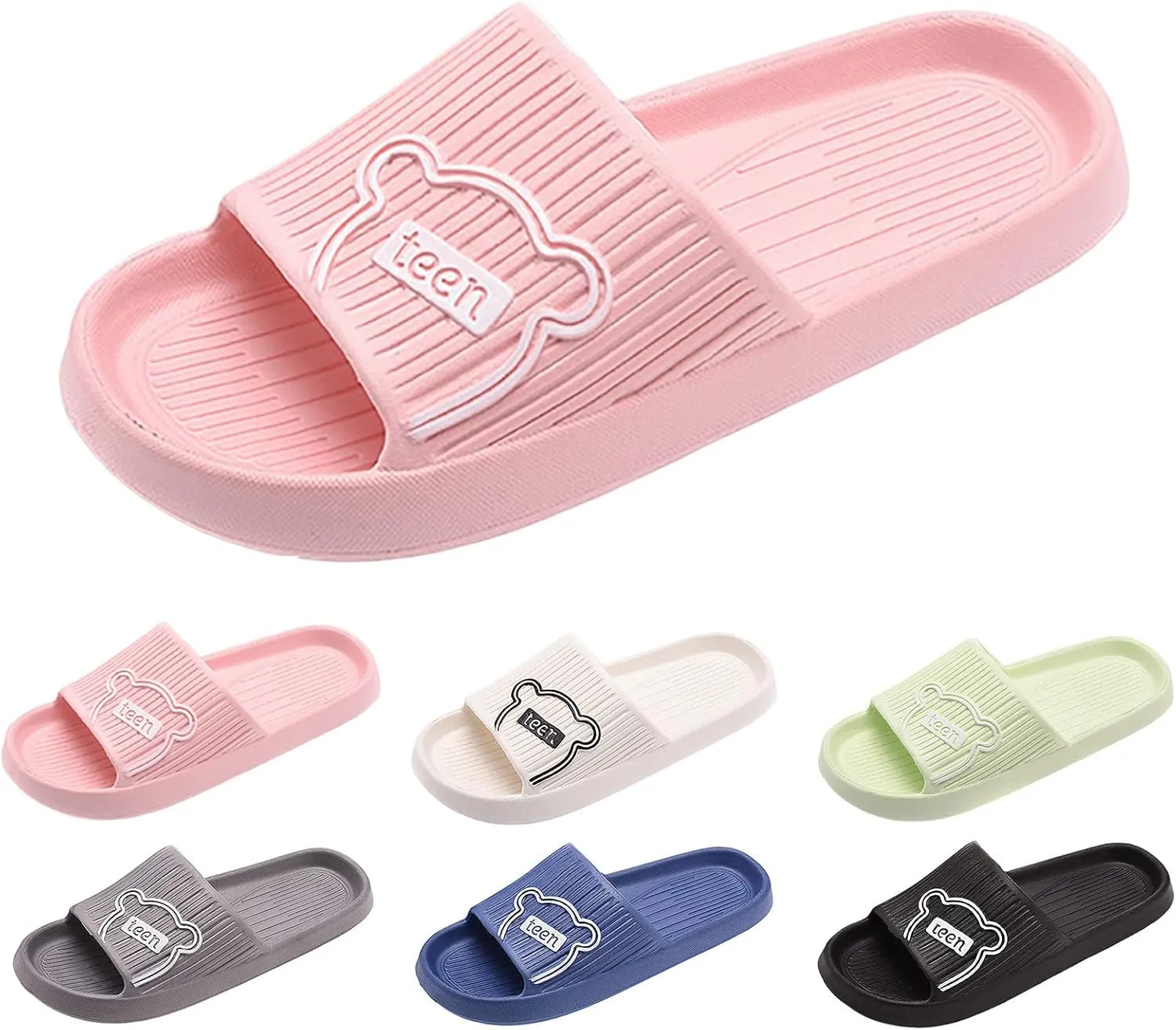 Bathroom Slipper Women and Men Shower Shoes Mens Bath Slippers Indoor Slipper Water Shoe Open Toe Dry Quickly