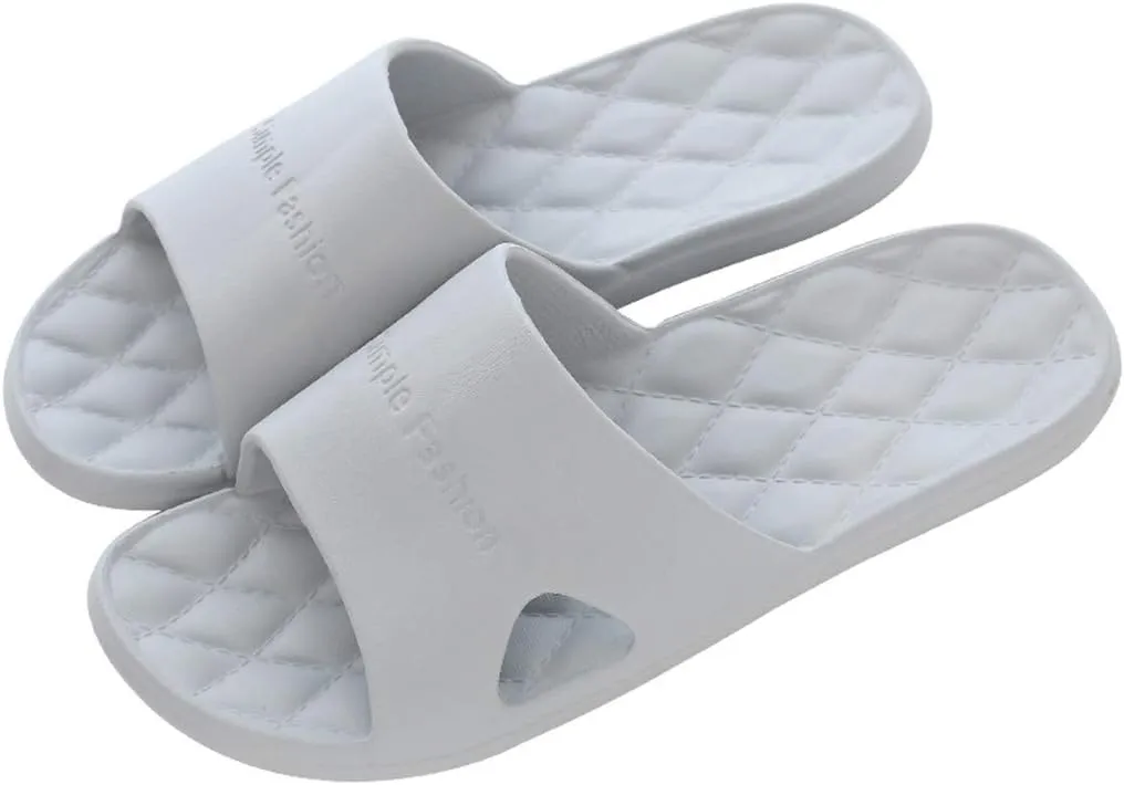 Bathroom Slippers Men Shower Shoes Women Mens Slides Womens Slides Gym Drainage Hole Lightweight Slippers
