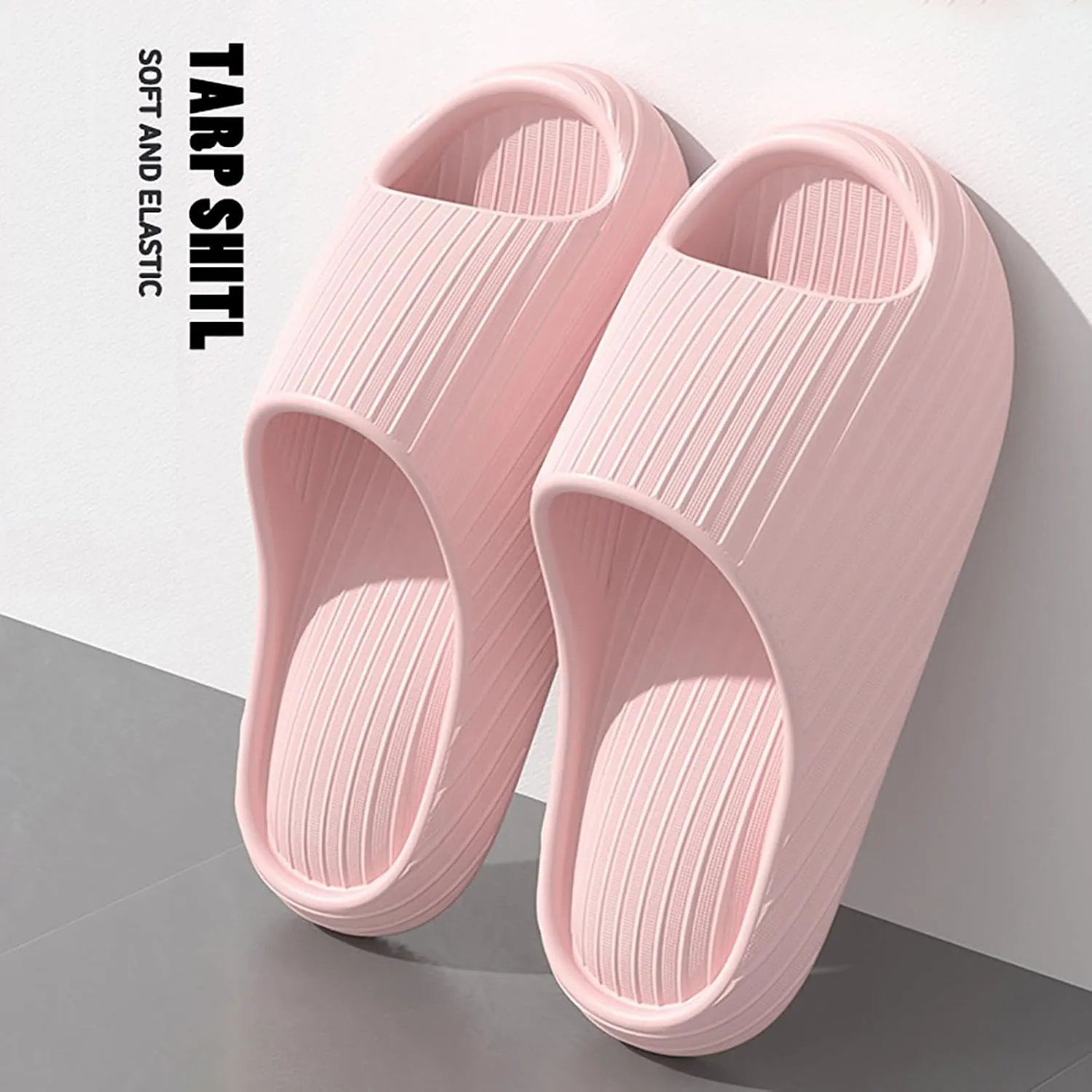Bathroom Slippers Men Shower Slides for Women Bedroom Pool with Drainage Hole Comfortable Quick Drying