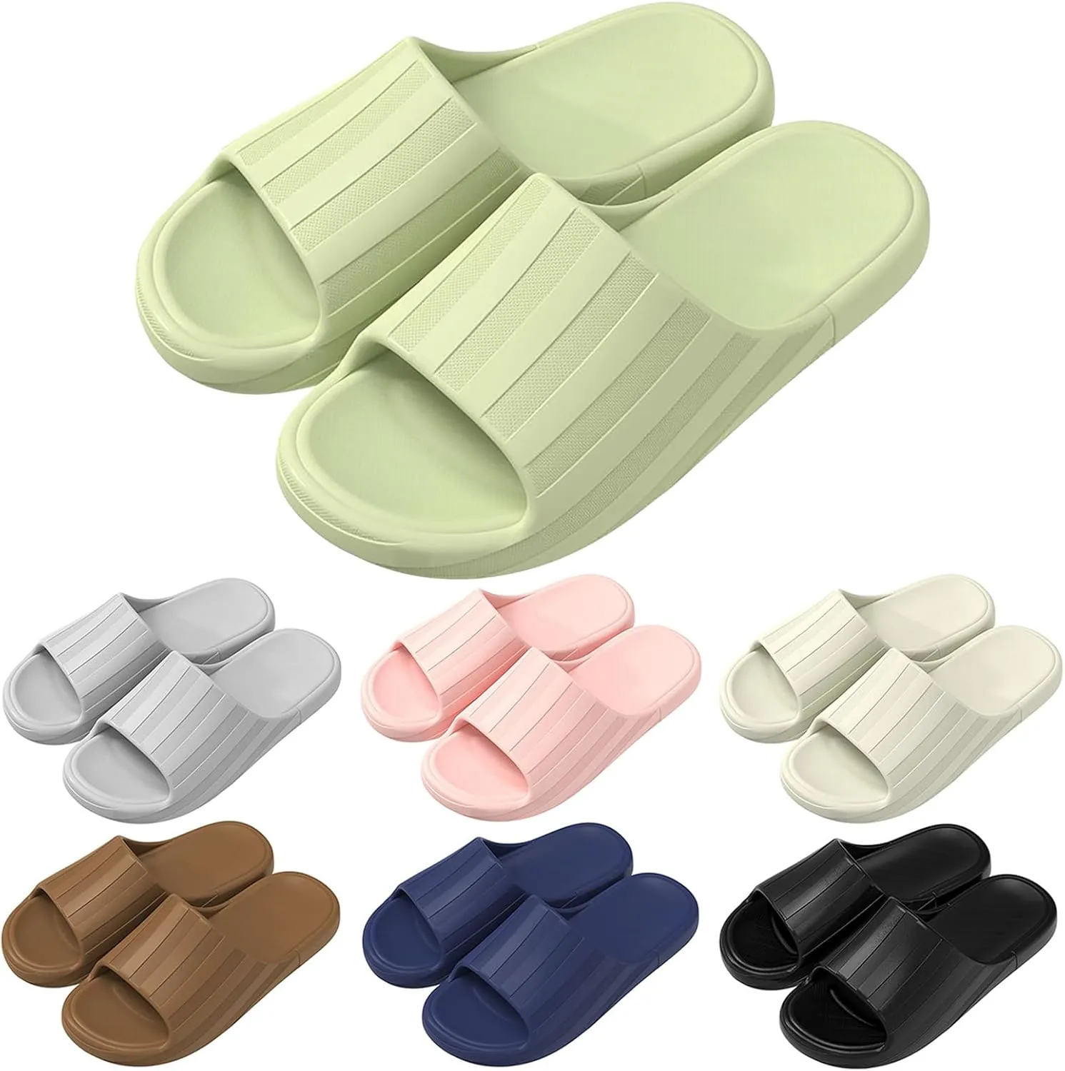 Bathroom Slippers Men Slides for Women Mens Slippers Shower Shoes Women Bathroom Dorms Indoor Outdoor