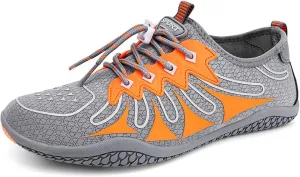 Beach Hiking Water Shoes,Quick-Dry Summer Breathable Barefoot Swim Shoes,Lightweight Slip Resistant Surf Pool Aqua Shoes,Unisex,with Draining Hole,for Cycling/Fitness/Yoga