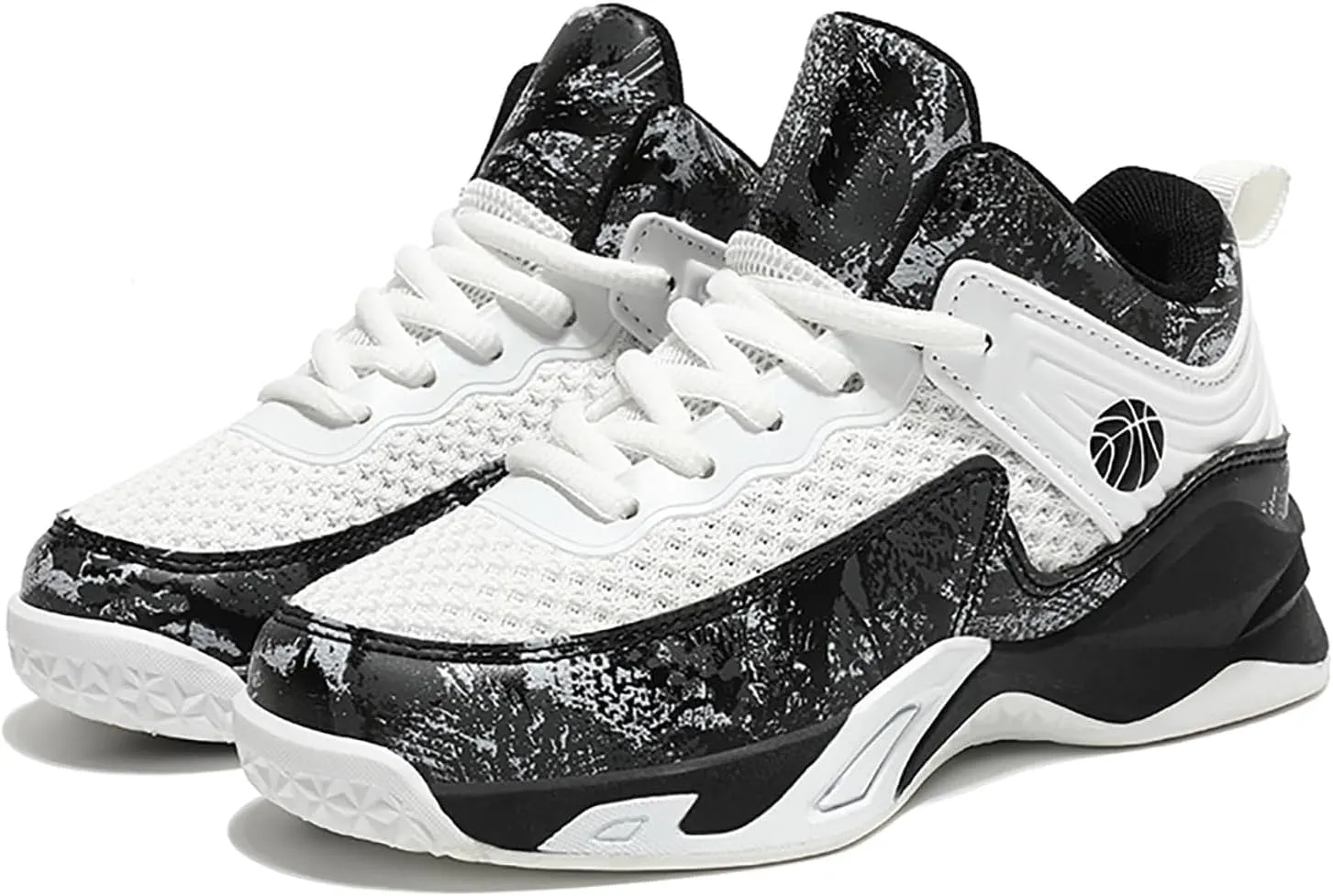 Boys Basketball Shoes Lightweight Breathable Kids Basketball Sneakers Fashion Walking Tennis Shoes for Boys Girls