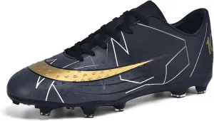 Boy's Soccer Cleats Mens Football Shoes Women Girls Low Tops Non-Slip Spikes Indoor Outdoor Firm Ground Athletic Combat