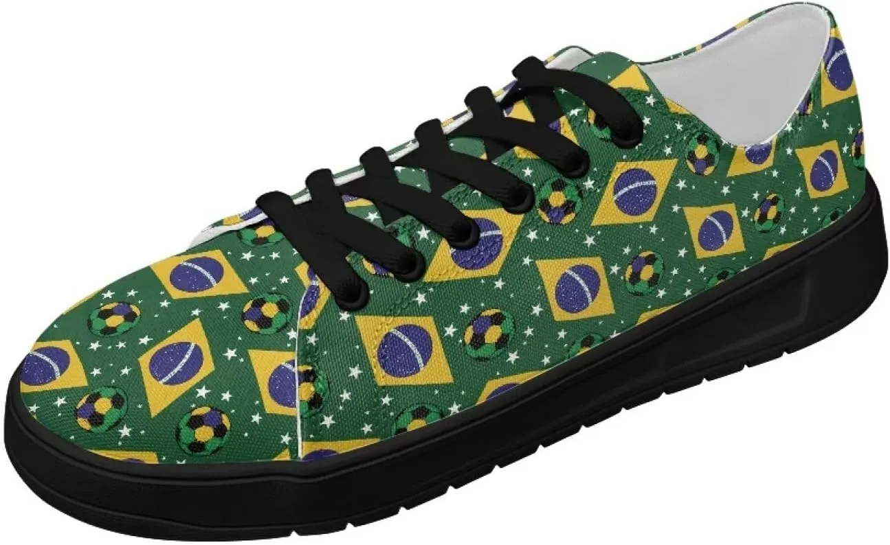 Canvas Shoes for Women Classic Fashion Sneakers Lace Up Low Top Casual Lightweight Breathable Sneakers Wide Toe Shoes