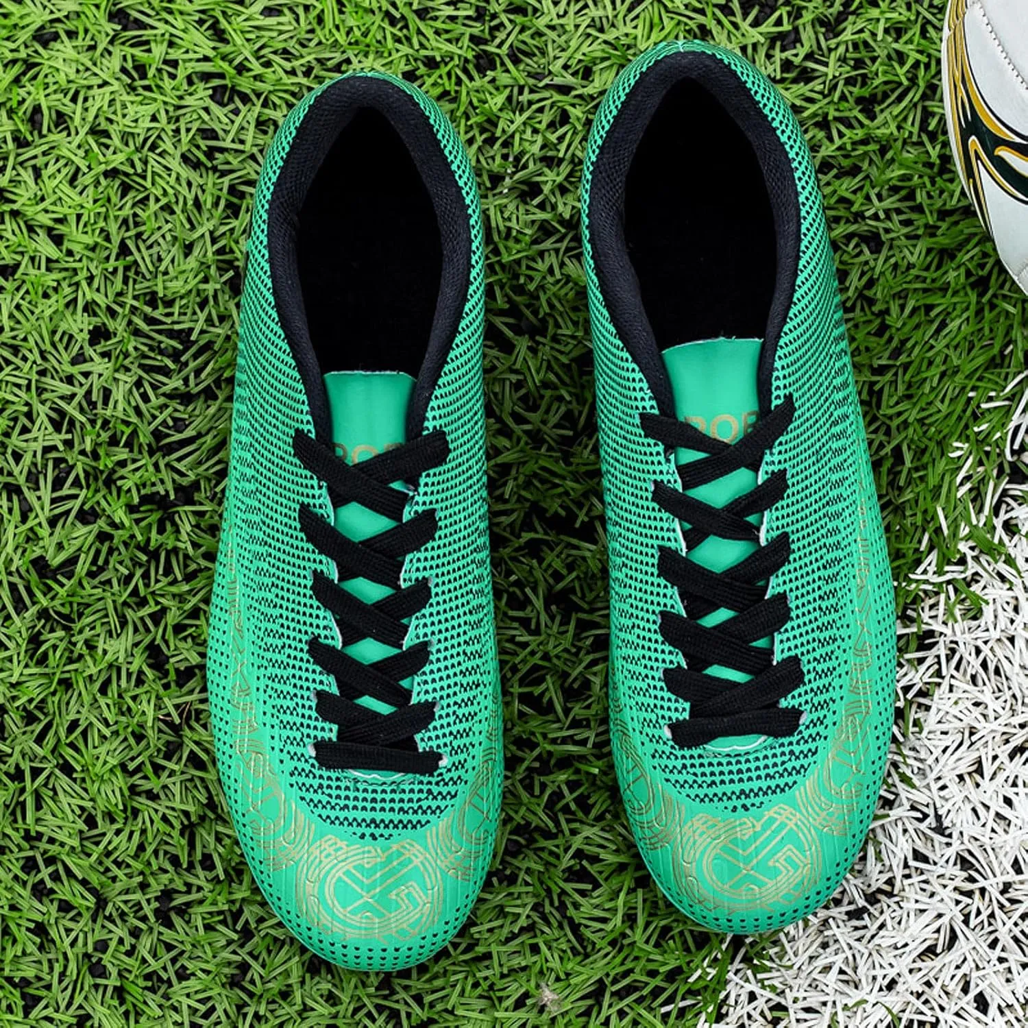 CERYTHRINA Kids Athletic Soccer Shoes Boys Girls Professional Football Shoes Mens Youth Comfortable and Breathable Football Cleats Training Sneakers