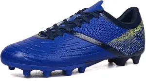 DHOVOR Big Boys Soccer Cleats Football Shoes for Kids Football Cleats Professional Athletic Training Soccer Shoes
