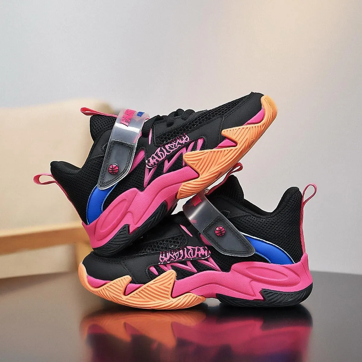 DHOVOR Boys Basketball Shoes Kids Fashion Sneakers Girls Athletic Walking Tennis Shoes for Little Kid/Big Kid
