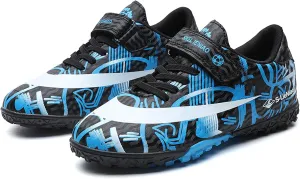 FLIOZY Kids Turf Soccer Shoes Boys Profession Competition Training Shoes Football Athletic Shoes??Little Kid/Big Kid??