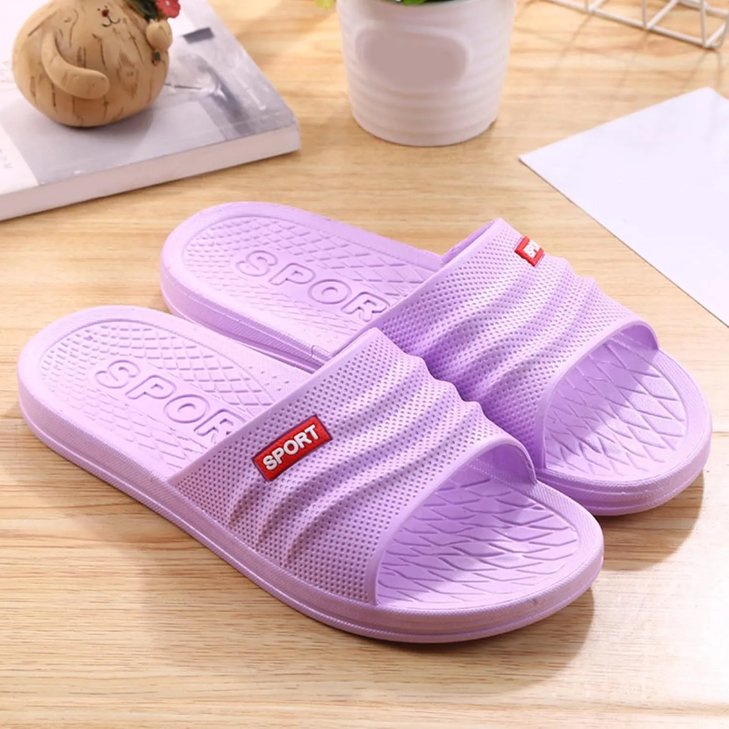 Indoor Slipper Mens Bath Slippers Women and Men Cloud Slides Showers Sandals Drainage Hole Dry Quickly House Home