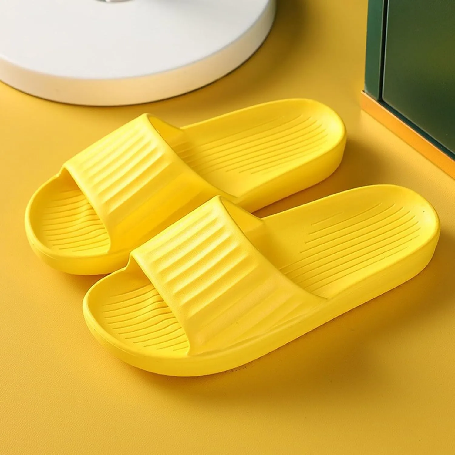 Indoor Slippers Non Slip Quick Drying Bathroom Slippers for Women Men Bathroom for Men Women Home Slides