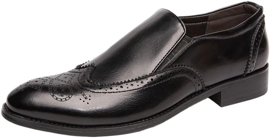 Italian Luxury Genuine Leather Height Increasing Shoes for Men, Slip-On Breathable Loafers, Casual Formal Dress Shoes for Wedding and Business