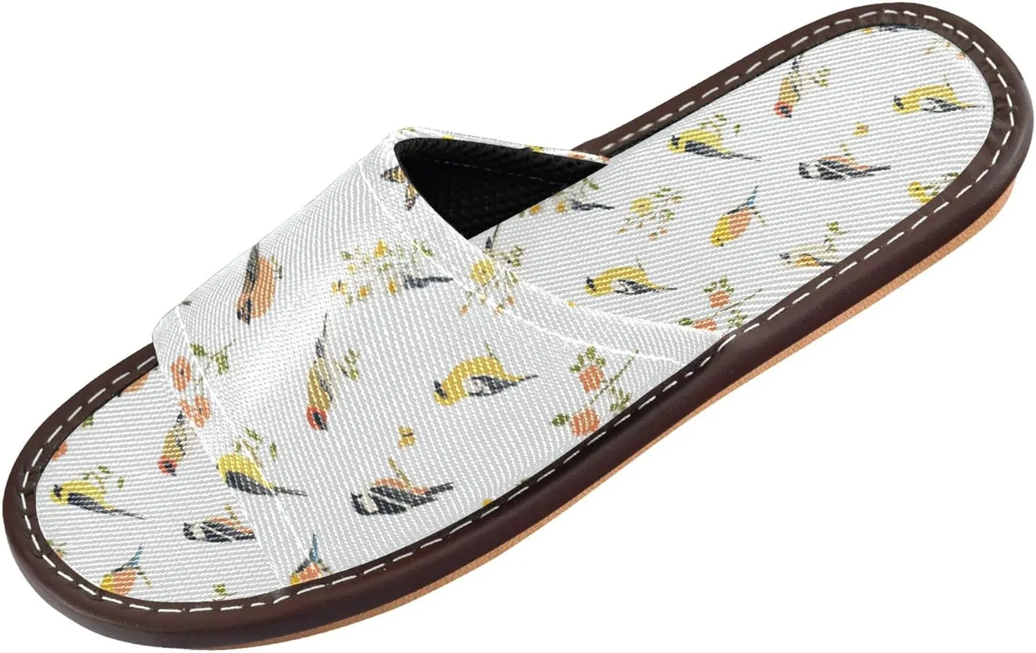 KLL Men and Women Slippers Indoor and Outdoor Washable Cute Open Toe Home Shoes for Party Travel Guests