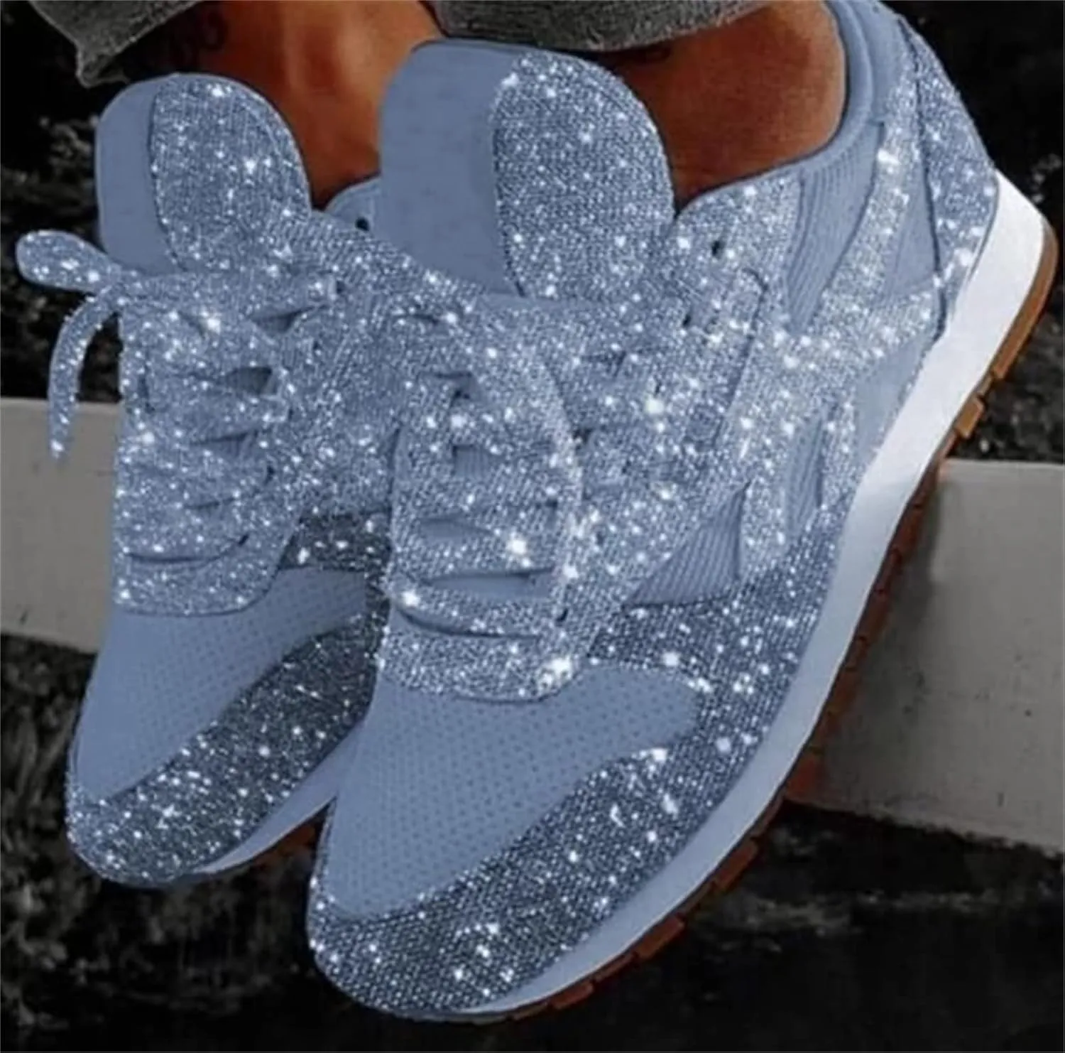 Ladmiple Shoes For Women Sneakers Trendy Low Top Slip On Casual Canvas Walking Shoes Dressy Summer Fashion Flats Loafers