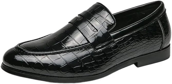 Luxury Leather Men's Loafers, Tassel Dress Oxford Shoes for Driving, Hiking, and Casual Business, Comfortable Slip-On Shoes