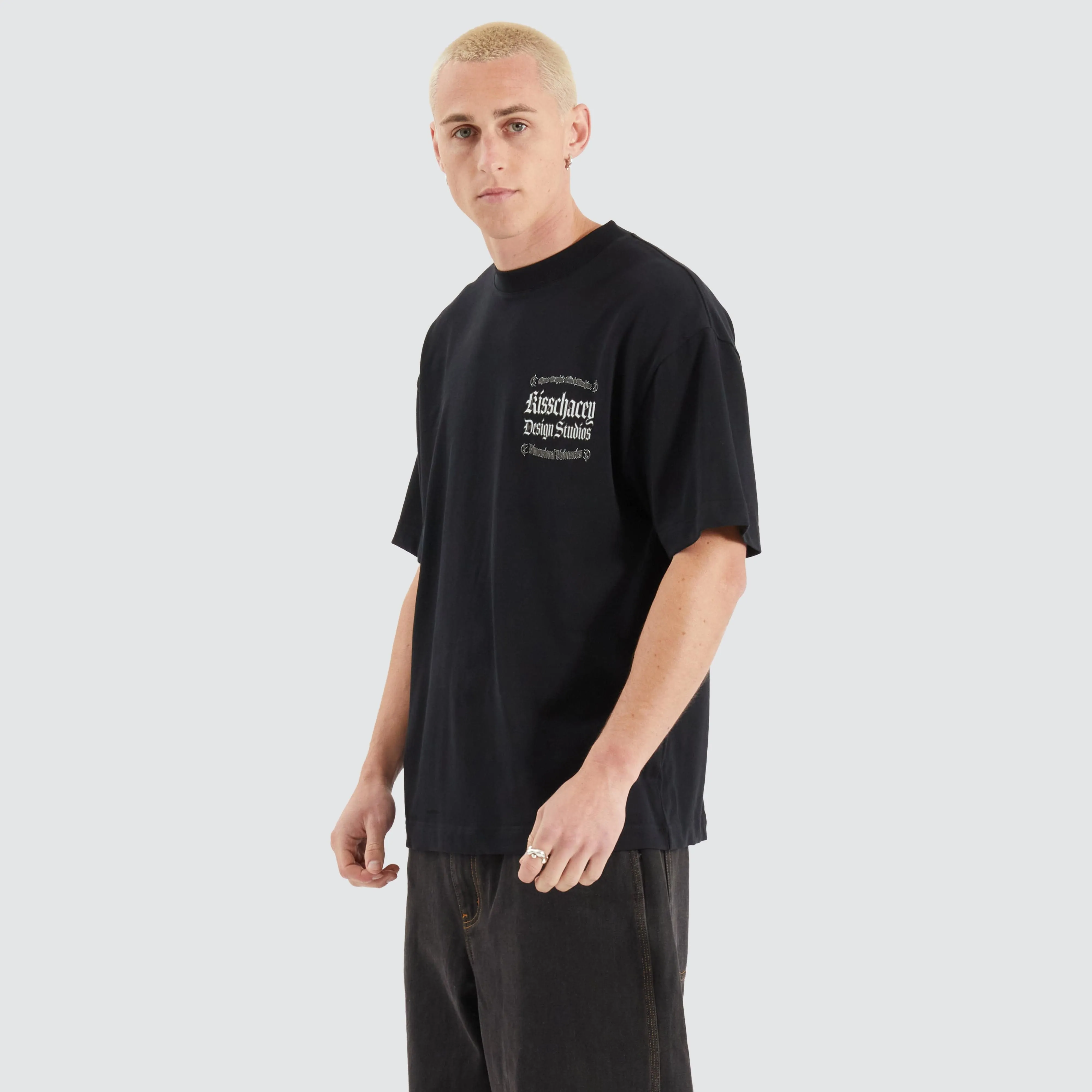 Machine Street Tee Anthracite Black