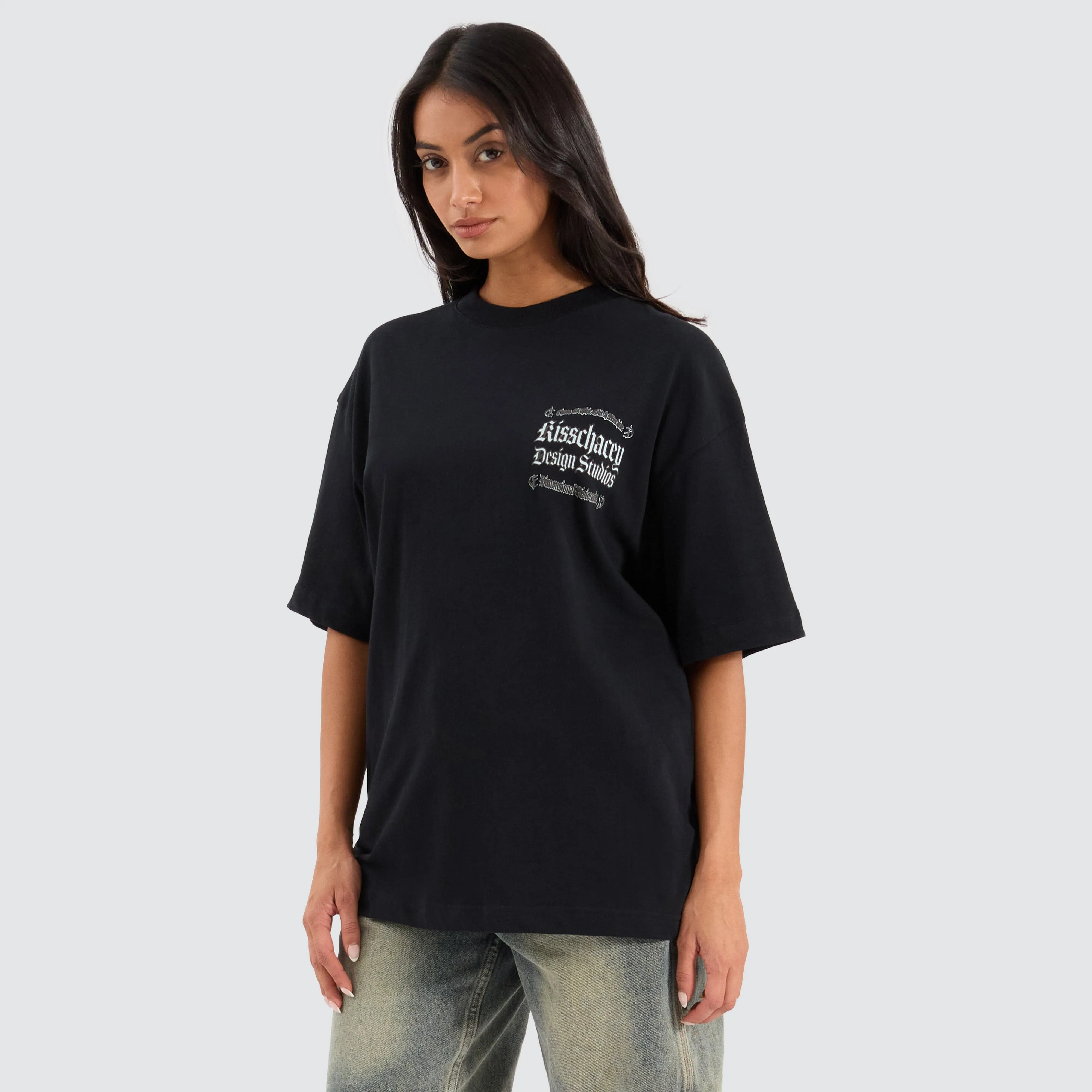 Machine Street Tee Anthracite Black