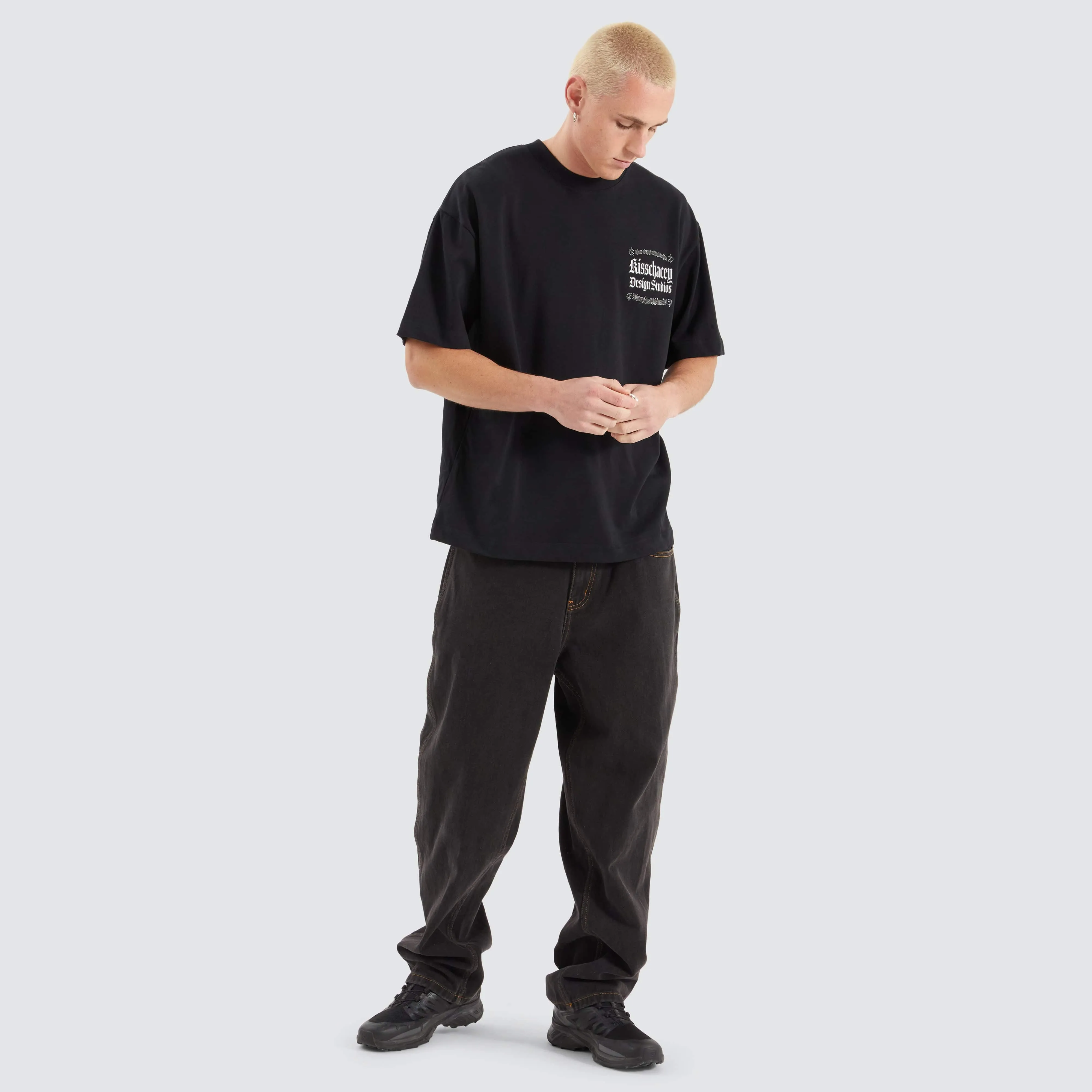 Machine Street Tee Anthracite Black
