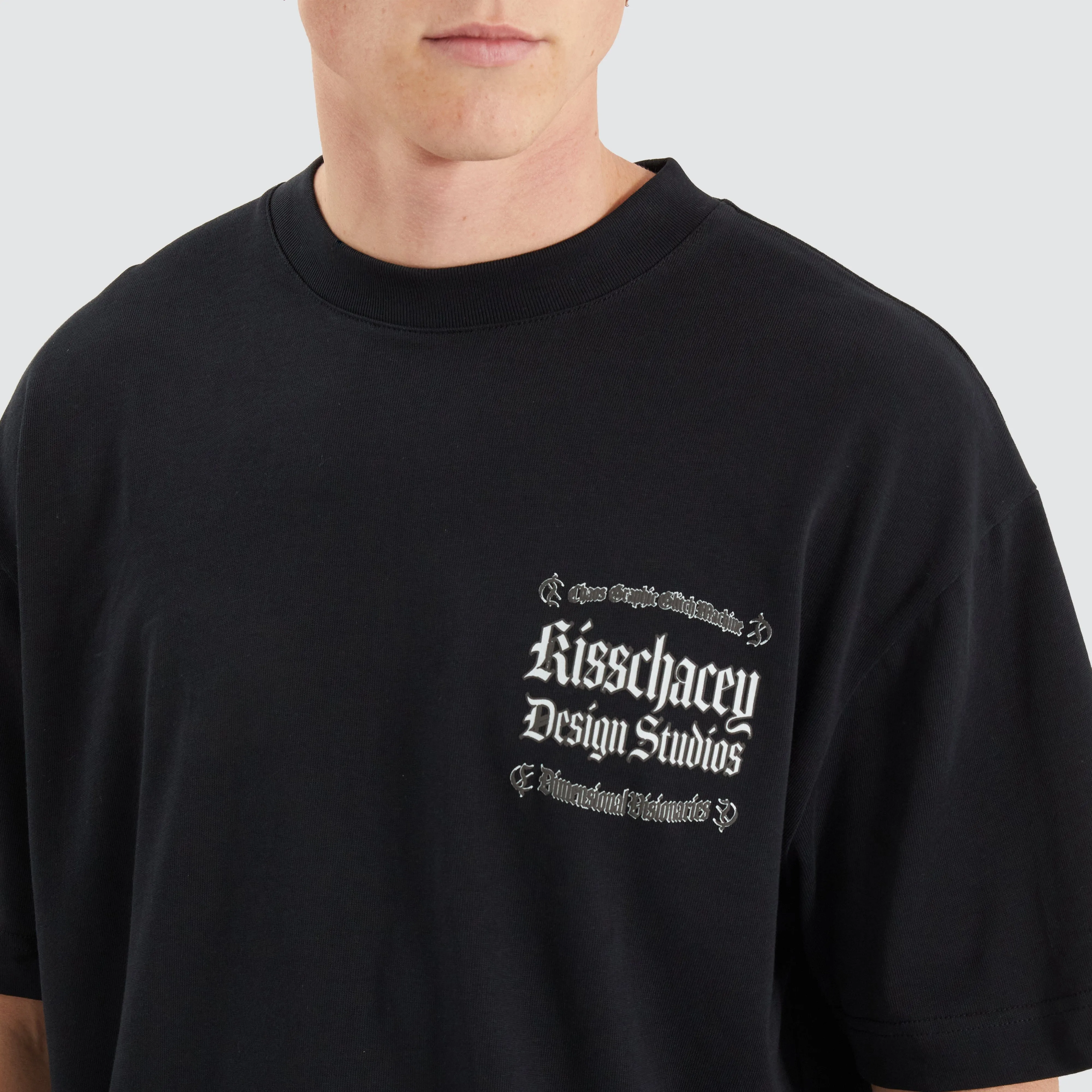 Machine Street Tee Anthracite Black