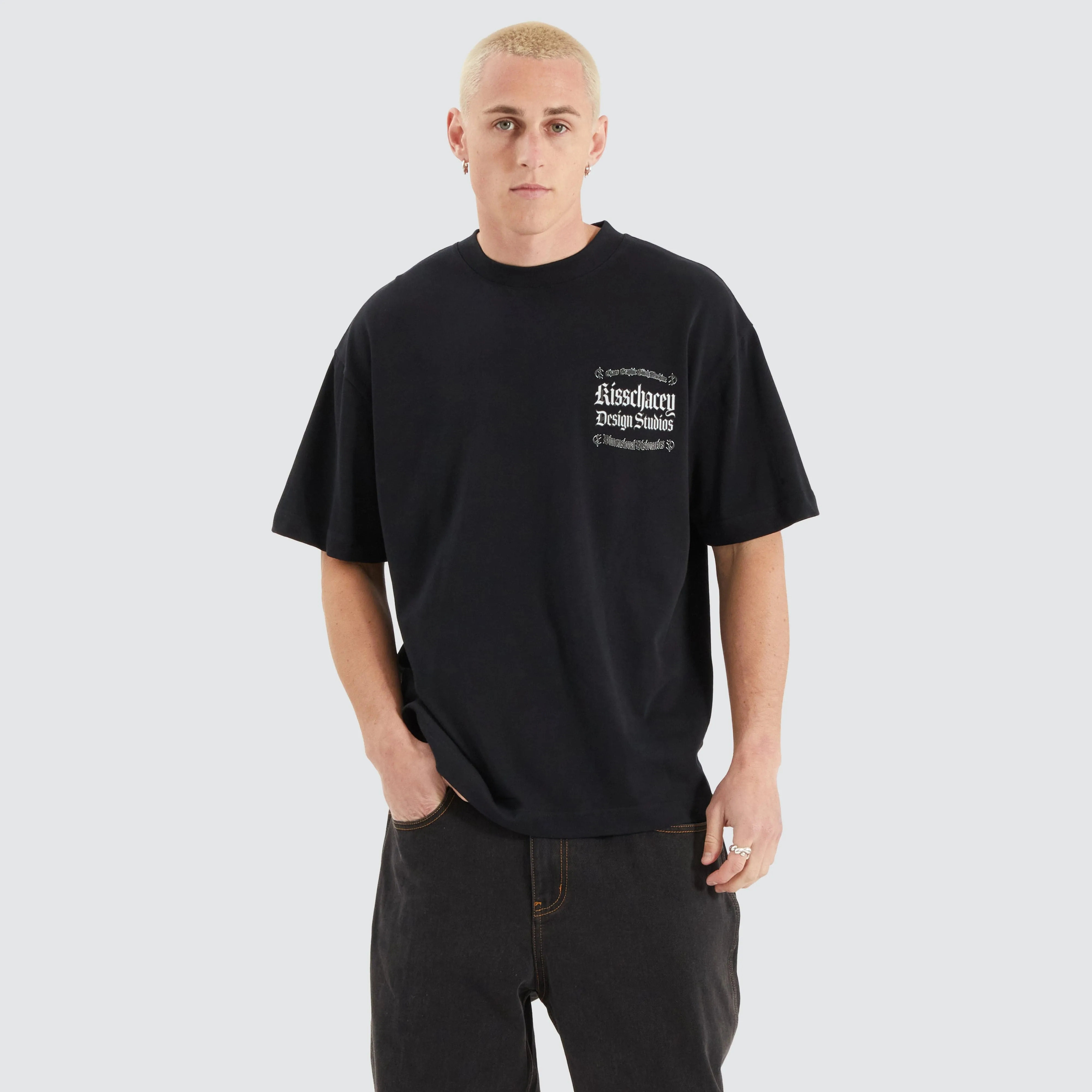 Machine Street Tee Anthracite Black