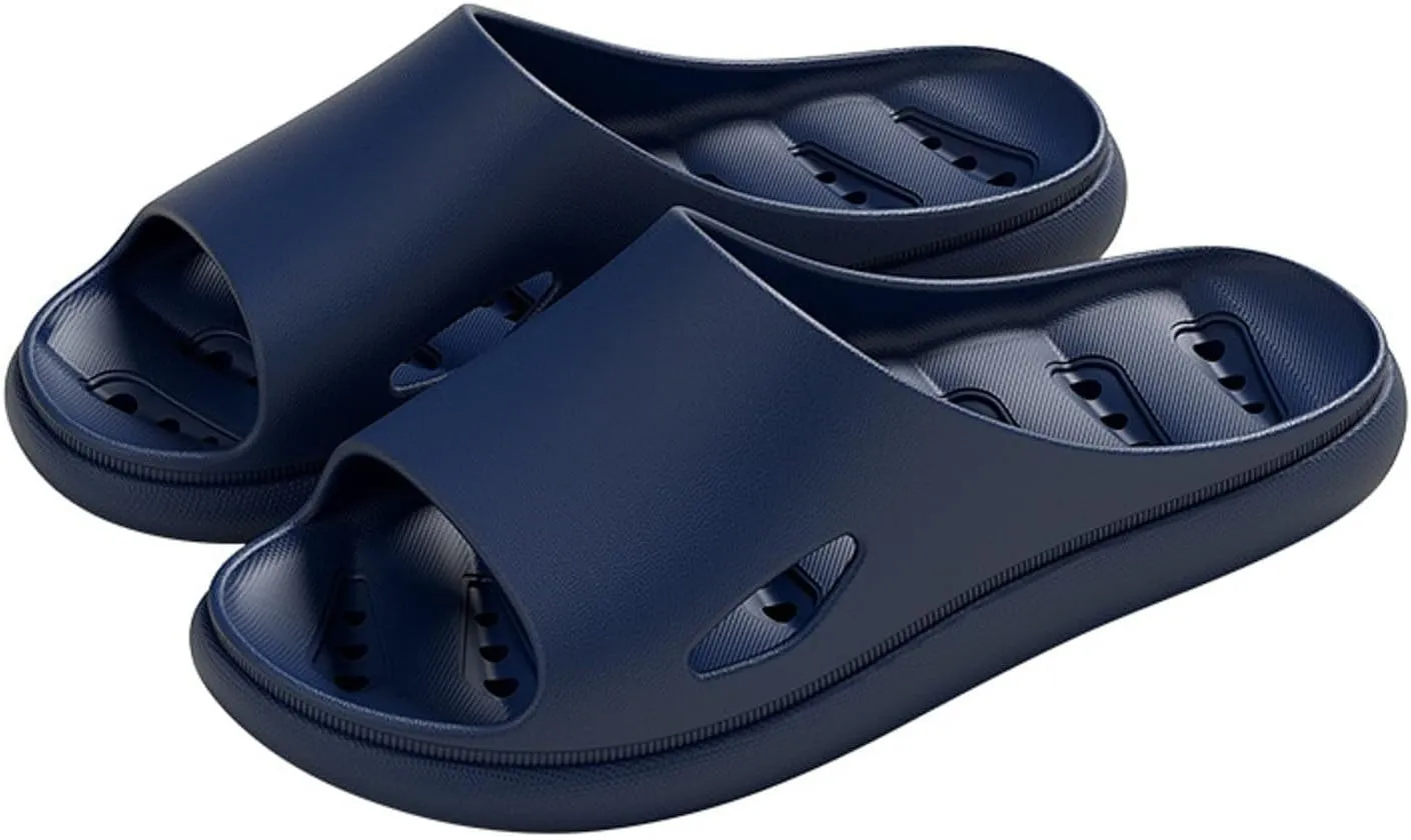 Men and Women Same Couples Quick Drying Slip Leakage Thick Soled Soft Soled Solid Women's Slipper Womens Slippers Open