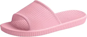 Men and Women Same Couples Quick Drying Thick Soled Soft Soled Solid Color Home Summer Women Booties Slippers