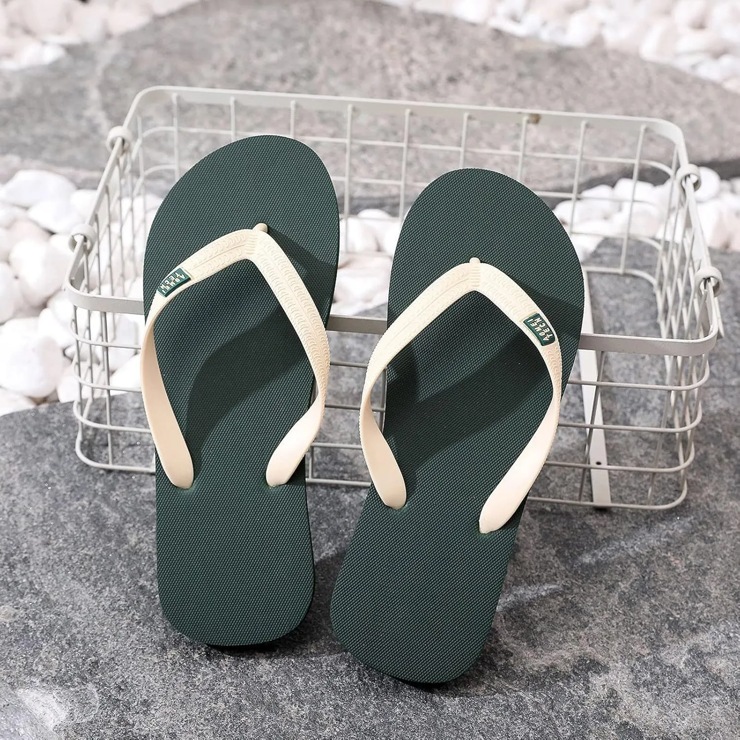 Men Shoes Flat Herringbone Slippers Fashion Casual Beach Casual Sandals Flip Flops Men 4d Foam