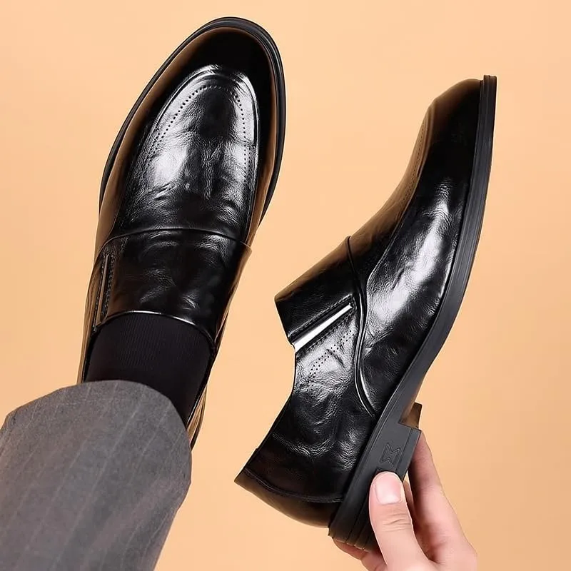 Men's Business Dress Shoes, Formal Slip-On Oxfords, Leather Loafers for Men, Stylish Casual Business Footwear, for Men