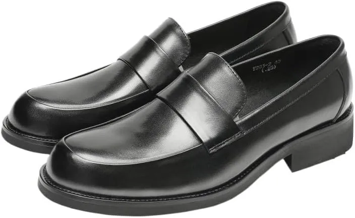 Men's Casual Dress Shoes, British Business Work Shoes, Soft Sole Comfortable Slip-On Loafers for Men, Autumn Party Shoes