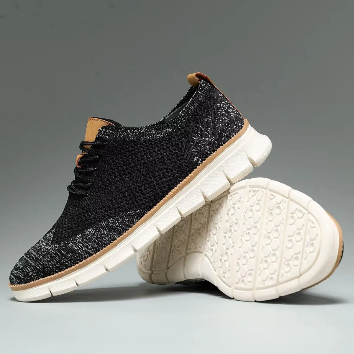 Mens Casual Dress Shoes Fashion Walking Sneakers Mesh Business Oxfords Work Lightweight Soft Sole