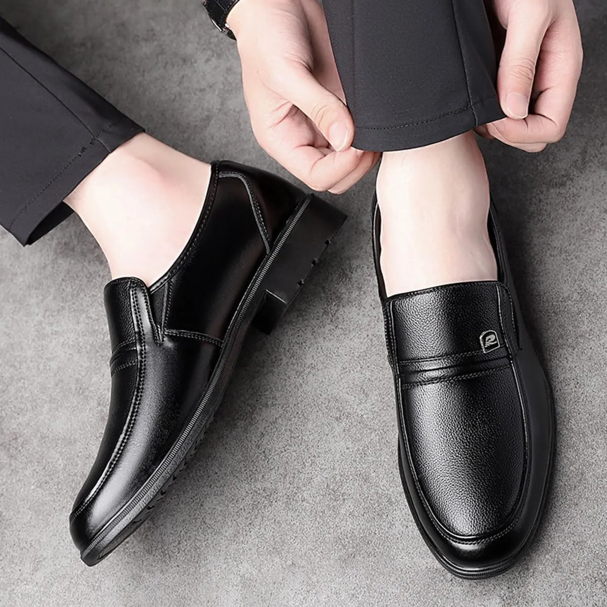 Mens Dress Slip On Loafer Shoes Comfortable Walking Driving Shoes Wedding Guest Moccasin Formal Business Work Shoes