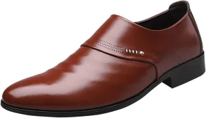 Mens Formal Shoes Dress Loafers Smart Slip-on Shoes Wedding Office Business Casual Loafer for Men