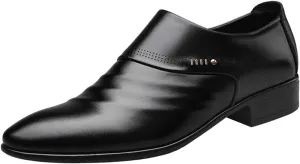 Mens Formal Shoes Dress Loafers Smart Slip-on Shoes Wedding Office Business Casual Loafer for Men