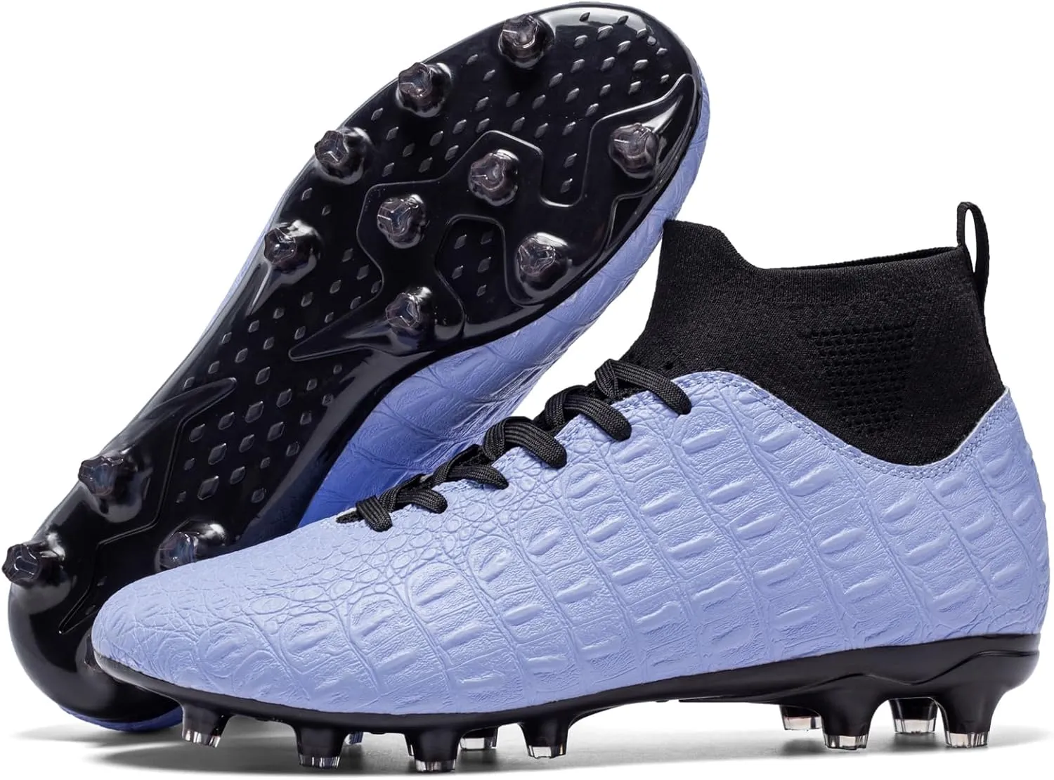 Men's High-Top Soccer Cleats for Youth & Kids ?C Lightweight Football Cleats for Firm Ground & Turf ?C Durable Training Futsal Shoes, Athletic Boys' Football Shoes for Indoor & Outdoor Play