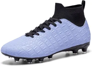 Men's High-Top Soccer Cleats for Youth & Kids ?C Lightweight Football Cleats for Firm Ground & Turf ?C Durable Training Futsal Shoes, Athletic Boys' Football Shoes for Indoor & Outdoor Play