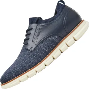Men's Lightweight Casual Dress Sneakers Breathable Dress Oxfords Shoes Comfortable Walking Shoes Tennis for Business Work Office