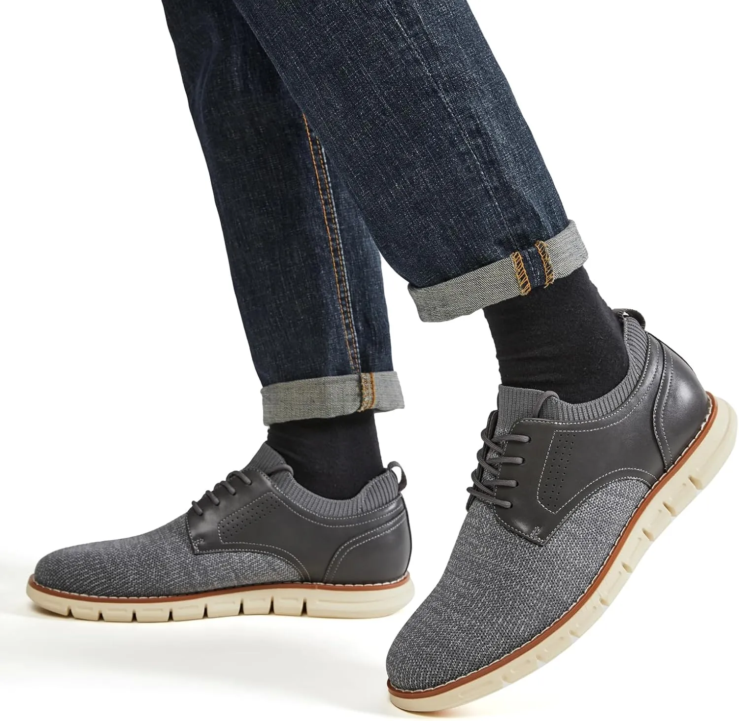 Men's Lightweight Casual Dress Sneakers Breathable Dress Oxfords Shoes Comfortable Walking Shoes Tennis for Business Work Office