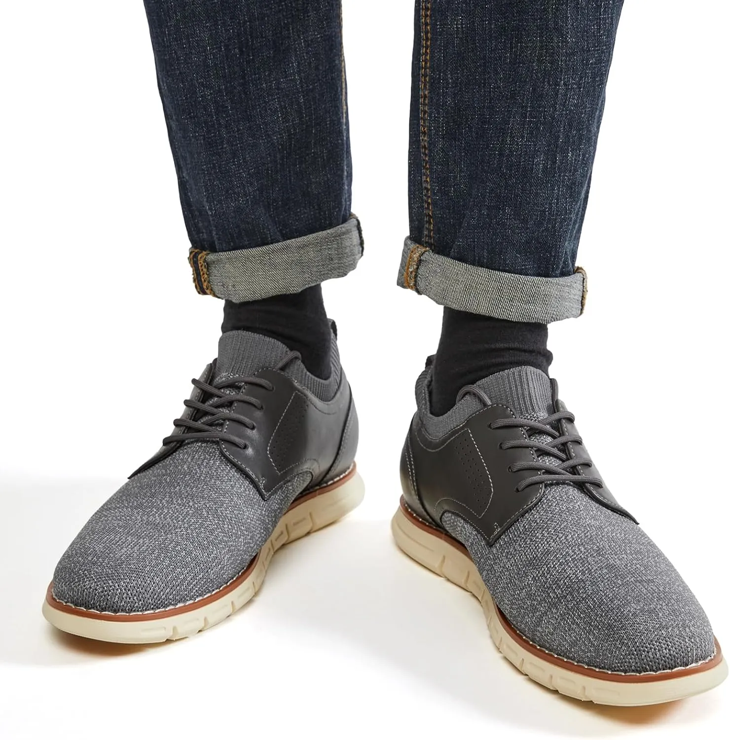 Men's Lightweight Casual Dress Sneakers Breathable Dress Oxfords Shoes Comfortable Walking Shoes Tennis for Business Work Office