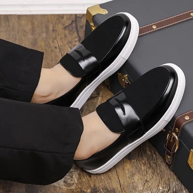 Mens Loafers Slip On Casual Shoes Driving Walking Sneakers Lightweight Comfortable Daily Flat Shoes for Outdoor Hiking