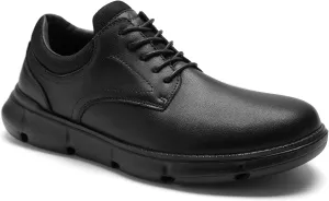 Mens Orthopedic Wide Business Leather Dress Shoes - Arch Support Plantar Fasciitis Classic Oxford - Comfortable Cap Toe Orthotics Patent Tuxedo Sneakers for Foot and Heel Pain Relief