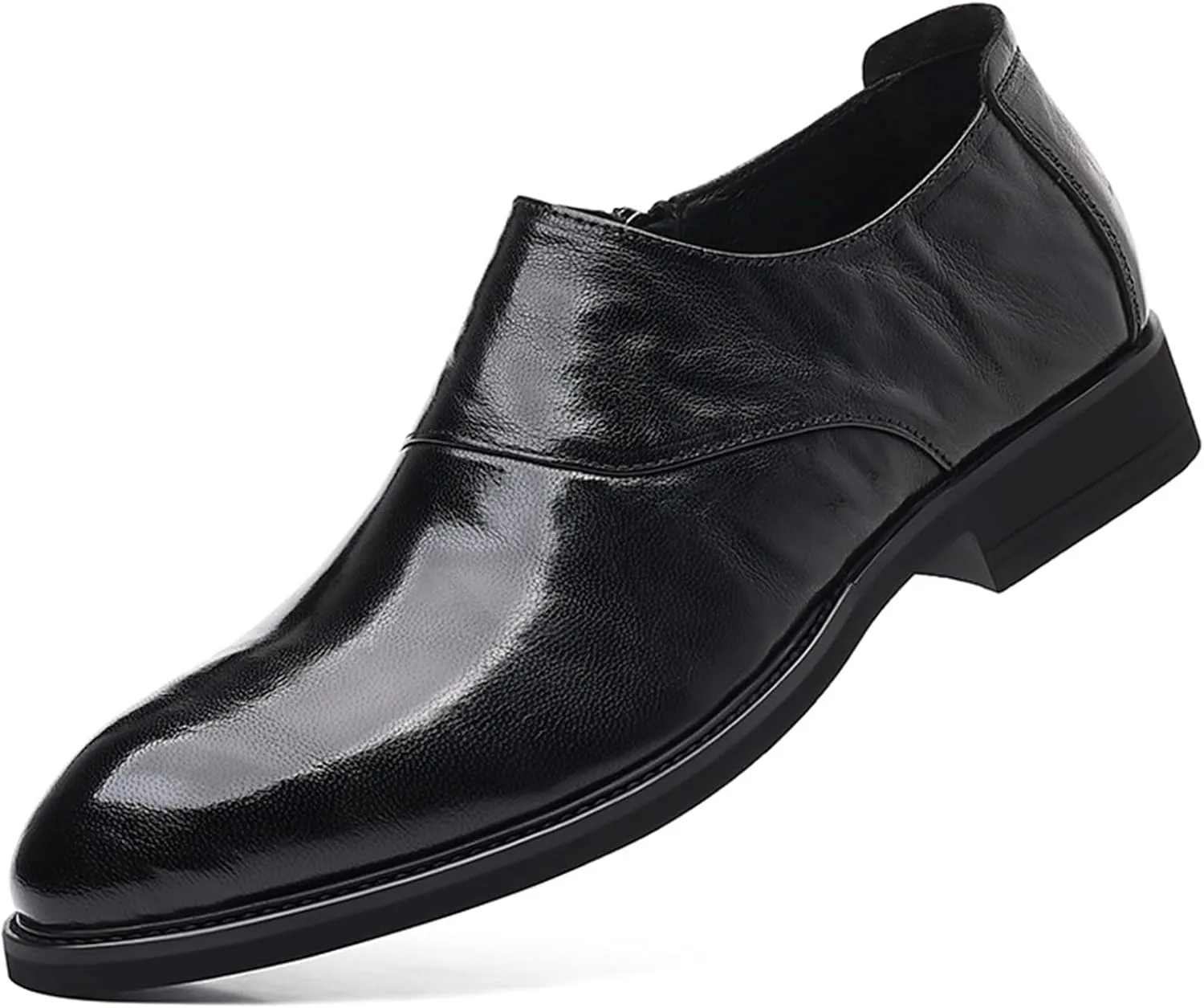 Men's Patent Leather Slip-On Platform Loafer Shoes Fashion Casual New Business Shoes Casual Work Office Comfortable Business Shoes