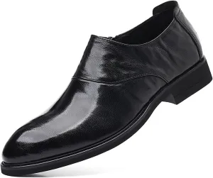 Men's Patent Leather Slip-On Platform Loafer Shoes Fashion Casual New Business Shoes Casual Work Office Comfortable Business Shoes